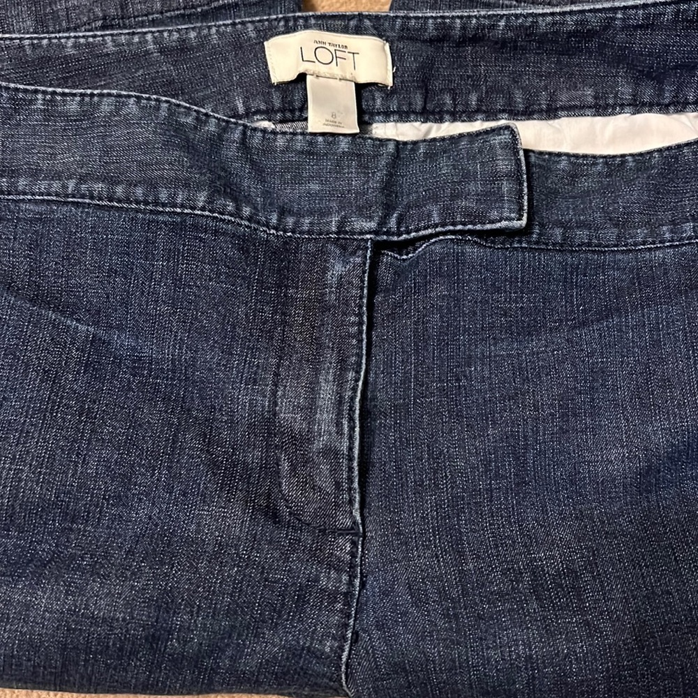 Ann Taylor loft denim walking shorts